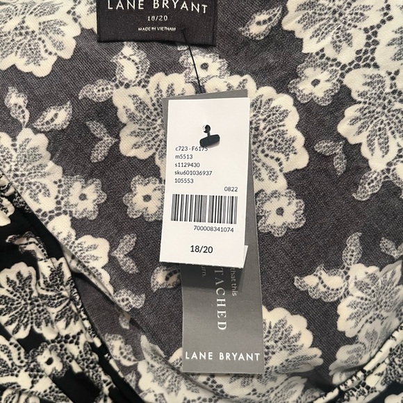 Lane Bryant Floral One-Shoulder Ruched-Detail Bodycon Dress, NWT Size 18/20 - Picture 10 of 10